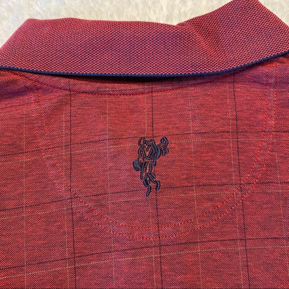 Vintage Ashworth Red Collar Golf Polo Shirt in size L large - Picture 8 of 14